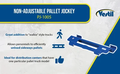 Vestil PJ-1005 Steel Non-Adjustable Pallet Jockey - product feature image