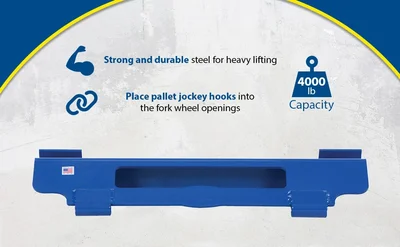Vestil PJ-1005 Steel Non-Adjustable Pallet Jockey - product feature image