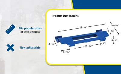 Vestil PJ-1005 Steel Non-Adjustable Pallet Jockey - product feature image