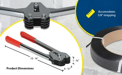 Vestil PKG-PS Poly Strap Sealer - product feature image