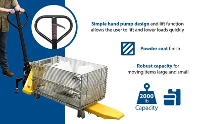 Vestil PM2-SF-848 Steel Pallet Master Single Fork - product feature image