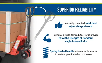 Vestil PM5-2748 Steel Pallet Truck - product feature image