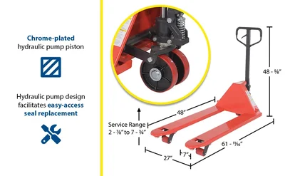 Vestil PM5-2748 Steel Pallet Truck - product feature image