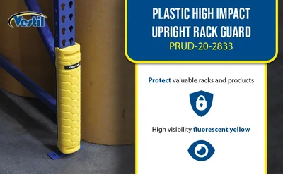 Vestil PRUD-20-2833 Plastic High Impact Upright Rack Guard - product feature image