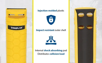 Vestil PRUD-20-2833 Plastic High Impact Upright Rack Guard - product feature image