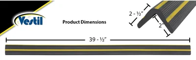 Vestil PVCG-D Rubber PVC Edge Guard - product feature image