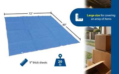 Vestil QPC-7280-DP-4PK Polyester/Cotton General Duty Quilted Moving Pads - product feature image