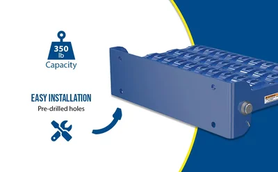 Vestil SFS-149-SL Steel Serrated Fold Up Step Spring Loaded - product feature image