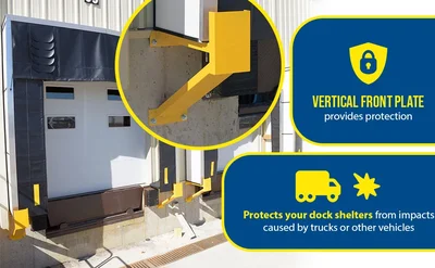 Vestil SGP-30 Steel Dock Shelter Guard Post - product feature image