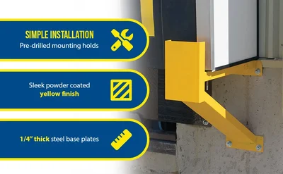 Vestil SGP-30 Steel Dock Shelter Guard Post - product feature image