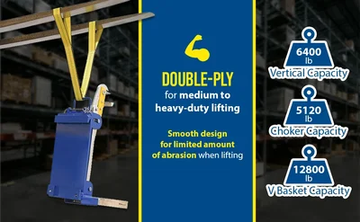 Vestil SLD-2-F-8-YL Polyester Lifting Web Sling - product feature image