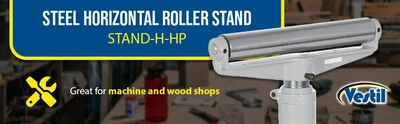Vestil STAND-H-HP Steel Horizontal Roller Stand - product feature image