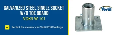 Vestil VDKR-W-101 STEEL SINGLE SOCKET - product feature image