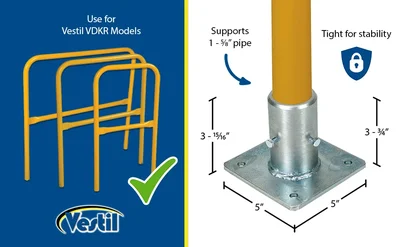Vestil VDKR-W-101 STEEL SINGLE SOCKET - product feature image