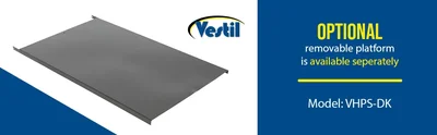 Vestil VHPS-2200-AA Steel Manual Stacker Adjustable Forks/Legs - product feature image