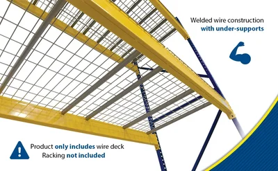Vestil WMD-4246 Galvanized Steel Welded Wire Pallet - product feature image