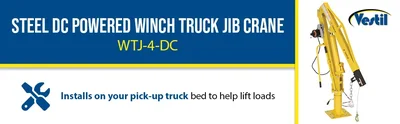Vestil WTJ-4-DC Steel DC Powered Winch Truck Jib Crane - product feature image