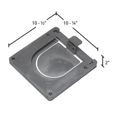 Vestil BOL-RF-BASE Removable Bollard Base Additional - dimensional drawing