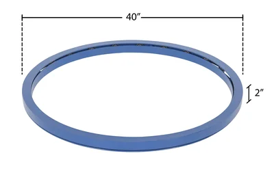Vestil CA-40-4 Steel Manual Carousel - dimensional drawing