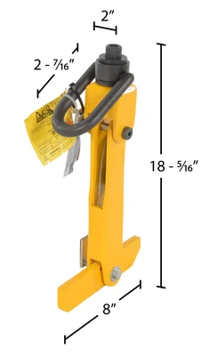 Vestil CRL-4-12-3000 Steel Reel Lifter - dimensional drawing