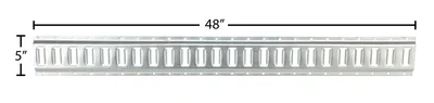 Vestil E-TRK-4-ZN-1PK Steel Zinc Plated E-Track - dimensional drawing