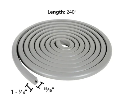 Vestil EB-1 Rubber Edge Corner and Surface Guard - dimensional drawing