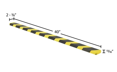 Vestil FEG-B Polyurethane Foam Edge Guard - dimensional drawing