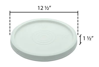 Vestil LID-54-PW High Density Polyethylene Standard Lid - dimensional drawing