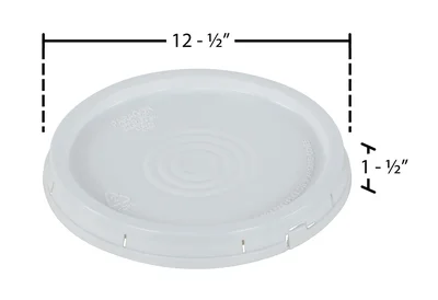 Vestil LID-54-PWT High Density Polyethylene - dimensional drawing