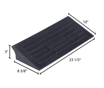 Vestil MRR-2310 Rubber Multi-Purpose Ramp - dimensional drawing