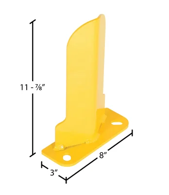 Vestil NPG4-12 Steel Low Profile Rack Guard - dimensional drawing