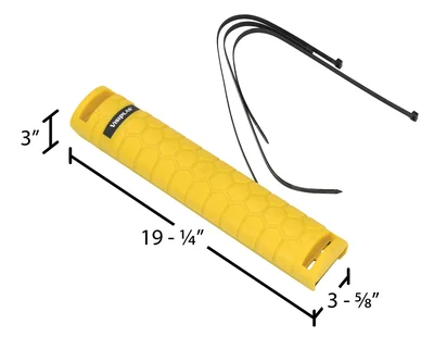 Vestil PRUD-20-2833 Plastic High Impact Upright Rack Guard - dimensional drawing