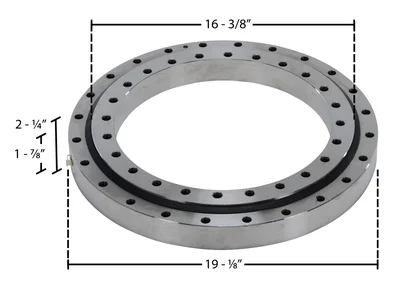 Vestil PTB-19 Steel Precision Turret Bearing - dimensional drawing
