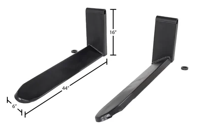 Vestil S-AA-DRR-FK Steel Stacker Drum/Roll/Reel Forks - dimensional drawing