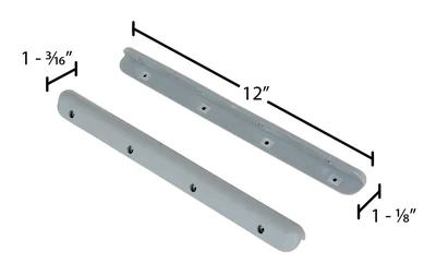 Vestil SB-12 Plastic Corner & Surface Guard with Rubber Edges 12 Quantity - dimensional drawing