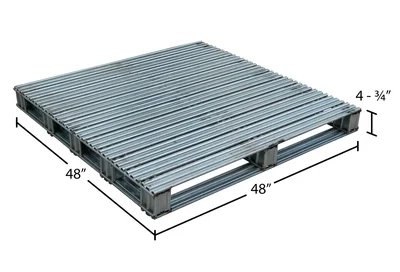 Vestil SPL-4848 Galvanized Steel Pallet - dimensional drawing