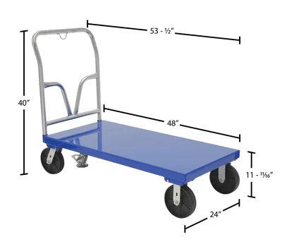 Vestil SPT-2448 Steel Platform Truck - dimensional drawing