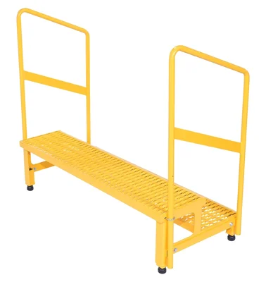 Vestil ASP-48-HR Steel Adjustable Step Mate Stand 2 Step with Handrails