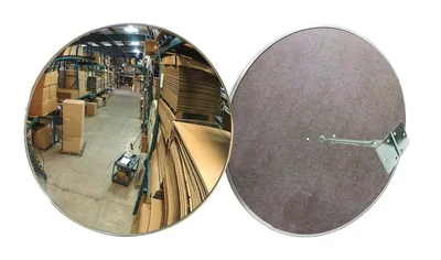 Vestil CNVX-12-O Acrylic Convex Outdoor Mirror 12 In Diameter 15+ Ft Viewing Distance Silver The acrylic Convex mirror is perfect for any