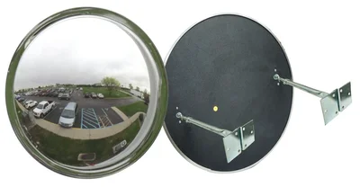 Vestil CNVX-W-42 Acrylic Deep Indoor Convex Mirror 47 In Diameter 50+ Ft Viewing Distance Silver 42" wide view Convex mirror provides pro