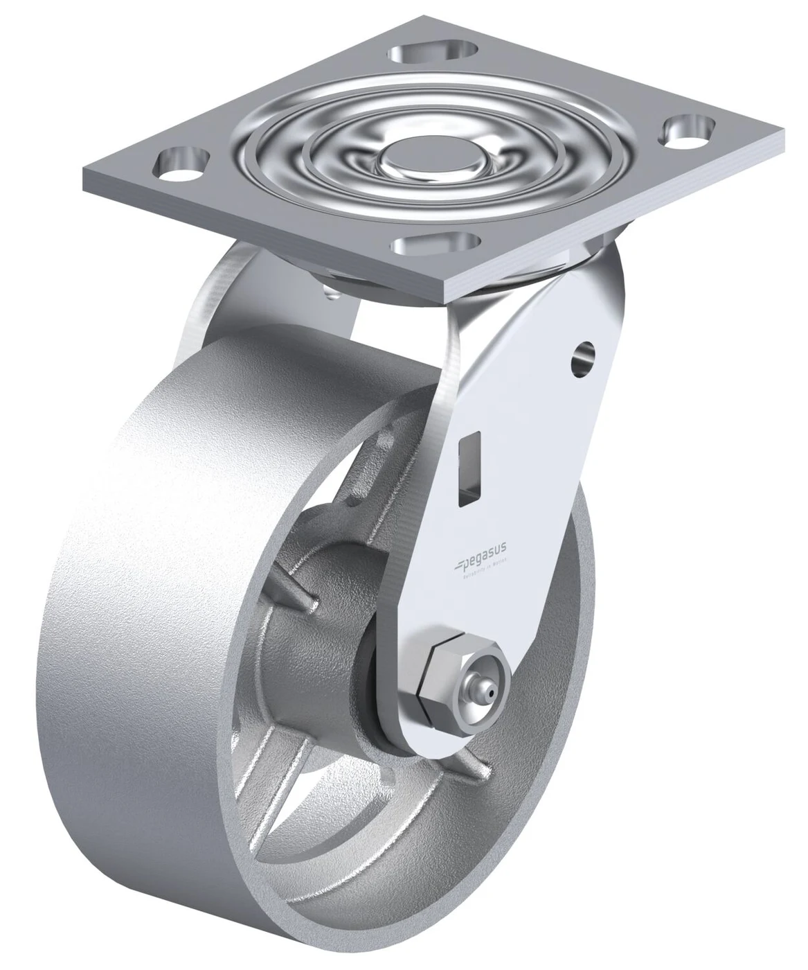 Vestil CST-BL-8X2CI-S Cast Iron/Steel Swivel Caster 8 In