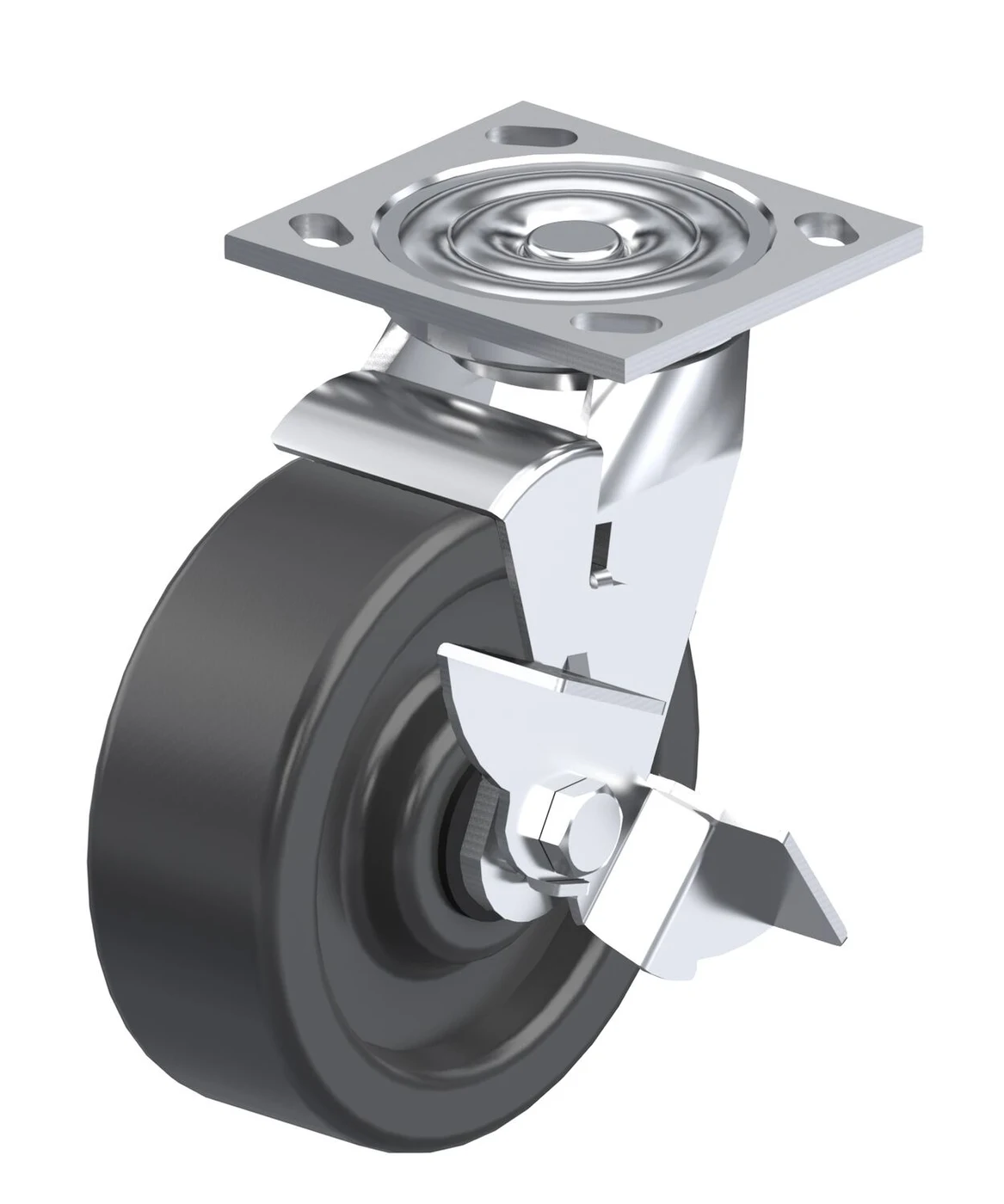 Vestil CST-BL-8X2PH-SWB Phenolic Swivel With Brake Caster 8 In