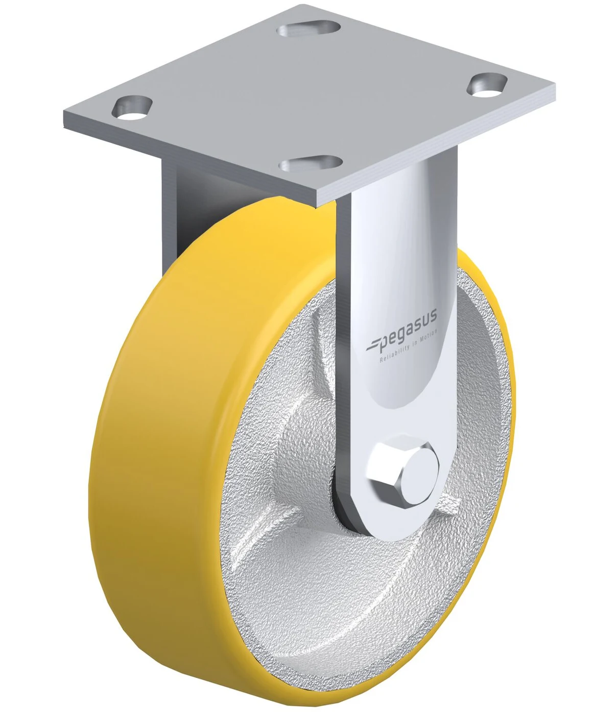 Vestil CST-BL-8X2PU-R Polyurethane Rigid Caster 8 In