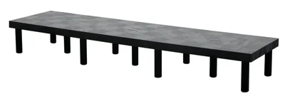 Vestil DRP-S-9624 Polyethylene Solid Top Dunnage Rack 96 In