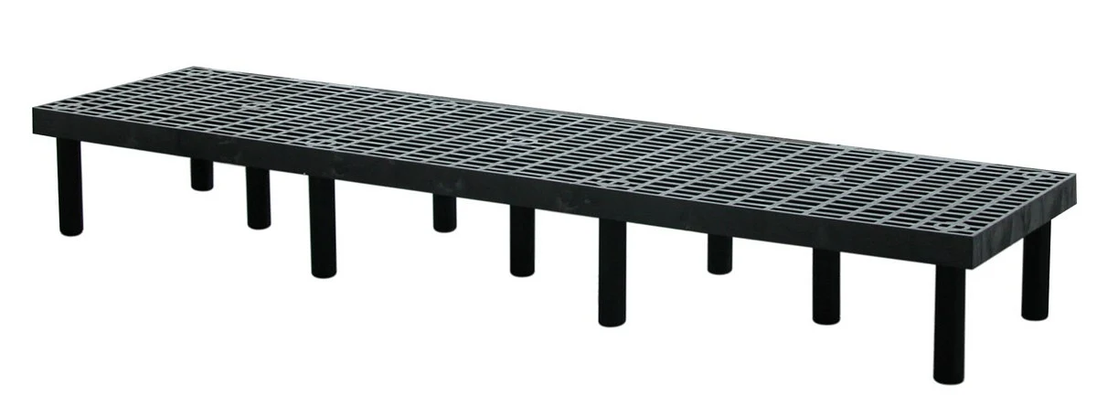 Vestil DRP-V-9624 Polyethylene Vented Top Dunnage Rack 96 In