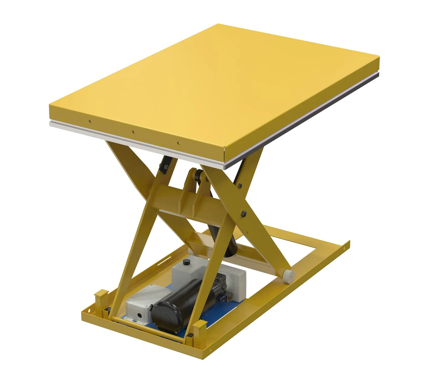 Vestil EHLT-WSI-3248-1.5-36 Steel Electric Hydraulic Scissor Table 32"x48" With Internal Power Unit 1,500 Lb