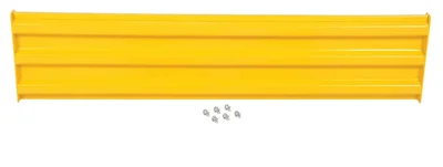 Vestil GR-F3R-BO-6-YL Steel 3 Ribbed Bolt On Style Guard Rail