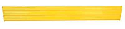 Vestil GR-F3R-BO-9-YL Steel 3 Ribbed Bolt On Style Guard Rail