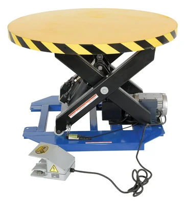 HST-40-ST POWERED LIFT TABLE W/MANUAL CAROUSEL 2000 lbs.