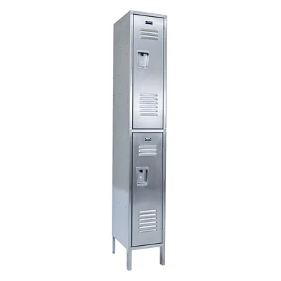 Vestil LOCK-1218-SSD1 Stainless Steel Lockers 1 Column with 2 Rows 12 In